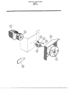 Part Location Diagram of A471802 Frigidaire Motor fan