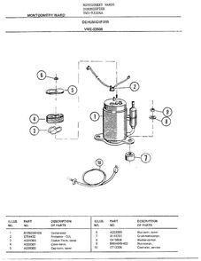 Dehumidifier Page 4 Diagram and Parts List for 93506A  Frigidaire Dehumidifier