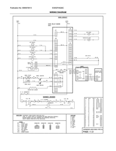 Wiring Diagram Diagram and Parts List for EI30GF45QSC  Electrolux Range
