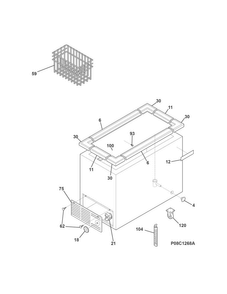 Part Location Diagram of 297424803 Frigidaire TRACK