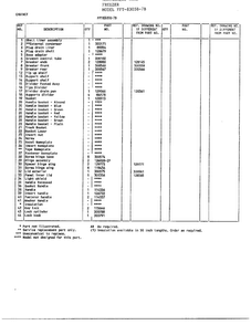 Cabinet Page 2 Diagram and Parts List for 73058-7B  Frigidaire Freezer