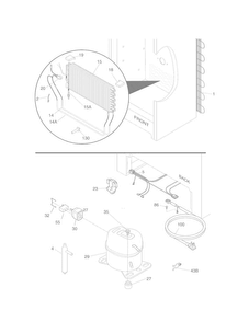 System Diagram and Parts List for 25360722012  Kenmore Refrigerator