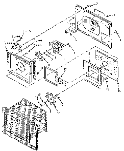 Cavity Parts-b Diagram and Parts List for 5648996380  Kenmore Microwave