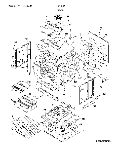 Body Diagram and Parts List for FFEW2726TBD  Frigidaire Wall Oven