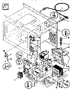 Functional Diagram and Parts List for SMS138T1(941354509)  Tappan Microwave