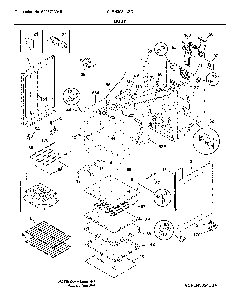 Body Diagram and Parts List for CLEH3054UFD  Frigidaire Range