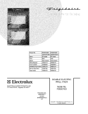 COVER Diagram and Parts List for FEB30T5DSA  Frigidaire Wall Oven