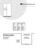 COVER Diagram and Parts List for WRS23MW3AWK  Crosley Refrigerator