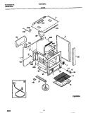 BODY Diagram and Parts List for TGF605WCDA  Tappan Range