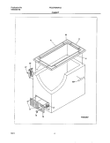 CABINET Diagram and Parts List for FFC07K0AW1  Frigidaire Freezer