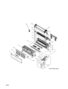 Recommended Spare Parts Diagram and Parts List for FFHP123WS20  Frigidaire Air Conditioner