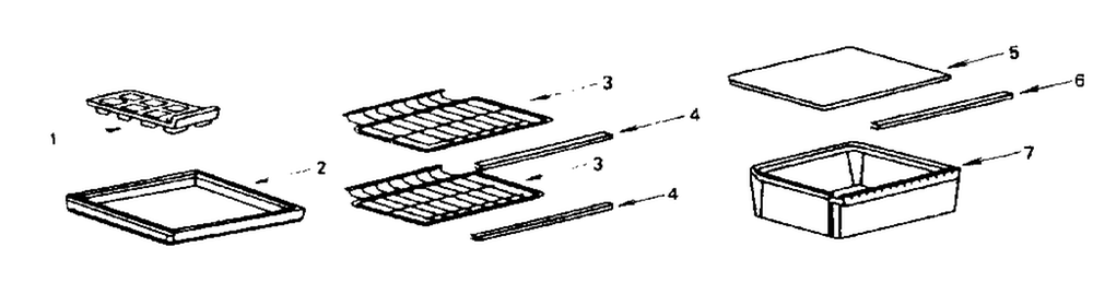 Accessories Diagram and Parts List for 5648611162  Kenmore Refrigerator