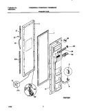 FREEZER DOOR Diagram and Parts List for FRS26ZRGW3  Frigidaire Refrigerator