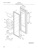REFRIGERATOR DOOR Diagram and Parts List for PHS69EJSS2  Frigidaire Refrigerator