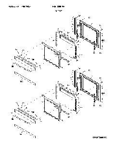 Doors Diagram and Parts List for FGET3069UFB  Frigidaire Wall Oven