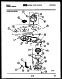 MOTOR AND PUMP PARTS Diagram and Parts List for WL24F2WWMB  Gibson Washer