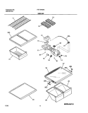 SHELVES Diagram and Parts List for FRT18HS6AW6  Frigidaire Refrigerator