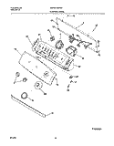 CONTROL PANEL Diagram and Parts List for GLWS1233AS1  Frigidaire Washer