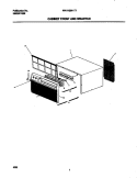 CABINET FRONT / WRAPPER Diagram and Parts List for WAH106H1T1  Frigidaire Air Conditioner