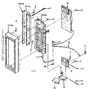 Control Panel Parts Diagram and Parts List for 5648988310  Kenmore Microwave
