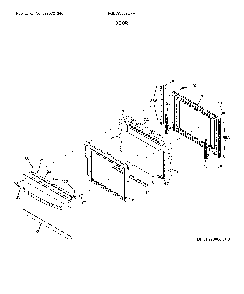 Door Diagram and Parts List for FGEW3069UFA  Frigidaire Wall Oven