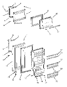 Door Parts Diagram and Parts List for 5648660181  Kenmore Refrigerator
