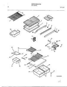 Electrical Equipment Page 9 Diagram and Parts List for 95-1962  Frigidaire Refrigerator