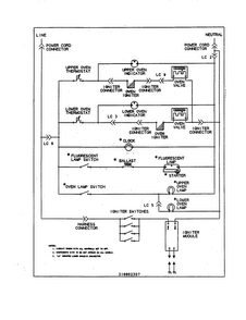 Wiring Diagram Diagram and Parts List for TGO336BGW3  Tappan Range