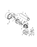 MOTOR Diagram and Parts List for MDG336MBD1  Frigidaire Dryer