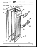 REFRIGERATOR DOOR PARTS Diagram and Parts List for RS249MCD1  Frigidaire Refrigerator