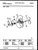 CAM Diagram and Parts List for 61-1092-10-00  Tappan Dishwasher