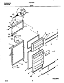DOORS Diagram and Parts List for FRT21GNHW0  Frigidaire Refrigerator