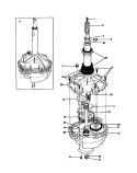 TRANSMISSION Diagram and Parts List for WWX645RBW3  Frigidaire Washer