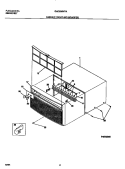 CABINET FRONT AND WRAPPER Diagram and Parts List for GAC086W7A1  Gibson Air Conditioner