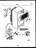 SYSTEM AND AUTOMATIC DEFROST PARTS Diagram and Parts List for RT171NCW0  Frigidaire Refrigerator