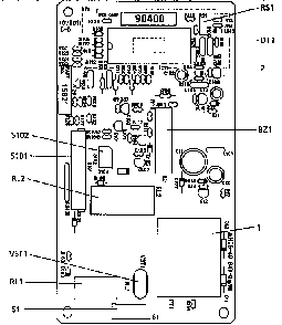 Power & Control Circuit Board Diagram and Parts List for 5648921690  Kenmore Microwave