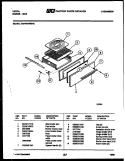 BROILER DRAWER PARTS Diagram and Parts List for 36DPMDWEN2-23  Tappan Range