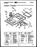 COOKTOP PARTS Diagram and Parts List for 36-6262-23-07  Tappan Range