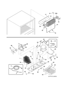 System Diagram and Parts List for FFHT2126PM3  Frigidaire Refrigerator
