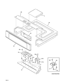 Control Panel Diagram and Parts List for EI27EW35PSB  Electrolux Wall Oven