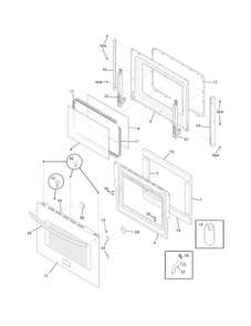 Part Location Diagram of 318927843 Frigidaire DOOR ASSEMBLY