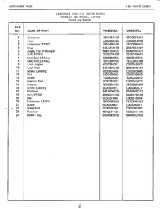 Mounting Page 2 Diagram and Parts List for 5070A  Frigidaire Air Conditioner