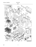 BODY Diagram and Parts List for EW30IS6CJSB  Electrolux Range