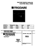 COVER Diagram and Parts List for FEB386CETC  Frigidaire Wall Oven