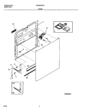 DOOR Diagram and Parts List for GLDB653JT0  Frigidaire Dishwasher