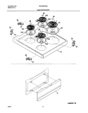 TOP / DRAWER Diagram and Parts List for TEF240PHW2  Tappan Range