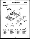COOKTOP PARTS Diagram and Parts List for G30PNL6  Frigidaire Range