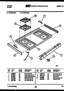 COOKTOP PARTS Diagram and Parts List for 30-4989-00-02  Tappan Range