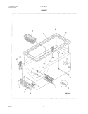 CABINET Diagram and Parts List for FFC13D7HW4  Frigidaire Freezer