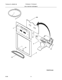 ICE & WATER DISPENSER Diagram and Parts List for FGHS2634KQ0  Frigidaire Refrigerator